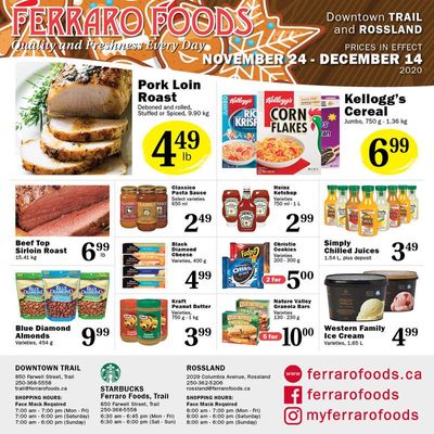 Ferraro Foods Flyer November 24 to December 14