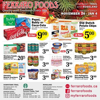 Ferraro Foods Flyer November 24 to January 4