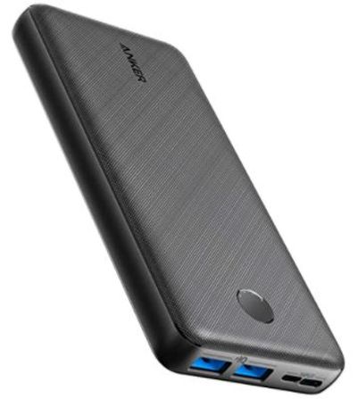 Anker PowerCore Essential 20000 Power Bank, 20000mAh Portable Charger with PowerIQ Technology and USB-C Input, High-Capacity External Battery Compatible with iPhone, Samsung, iPad, and More For $33.99 At Amazon Canada