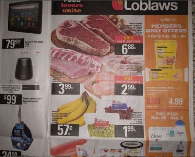 Loblaws Ontario Flyer Sneak Peek November 26th – December 2nd