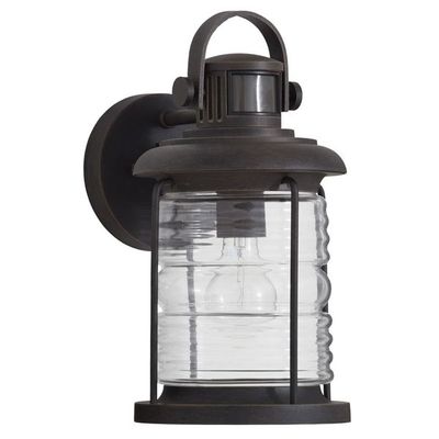 Allen + roth Stonecroft 13.41-in H Rust Motion Sensor Outdoor Wall Light On Sale for $29.75 (Save $89.25) at Lowes Canada