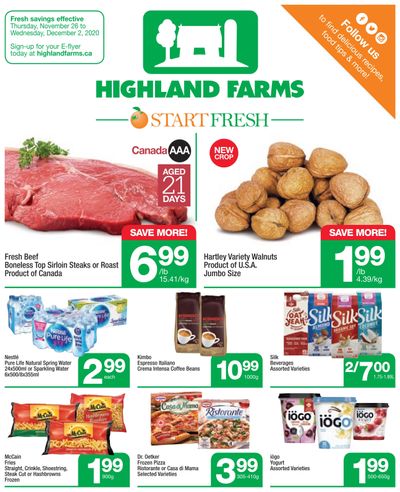 Highland Farms Flyer November 26  to December 2