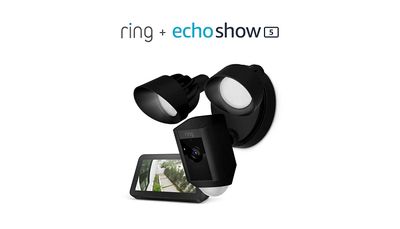 Ring Floodlight Camera (Black) with Echo Show 5 (Black) On Sale for $ 264.99 (Save $ 164.00) at Amazon Canada