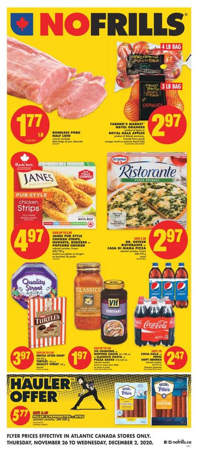 No Frills (Atlantic) Flyer November 26  to December 2