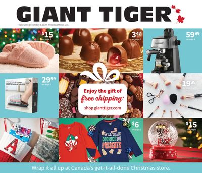 Giant Tiger Christmas Flyer November 25 to December 8