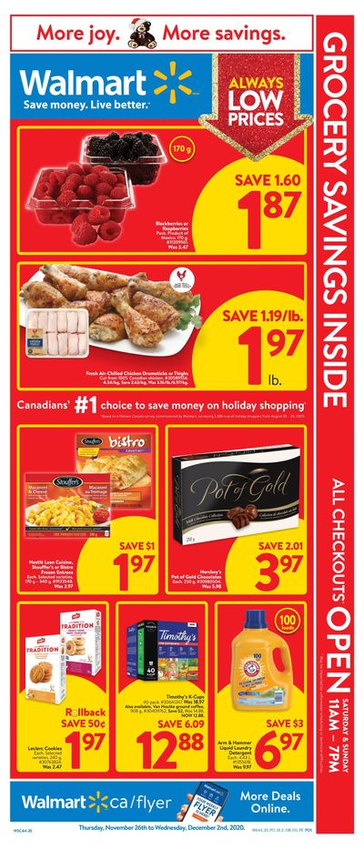 Walmart (Atlantic) Flyer November 26  to December 2