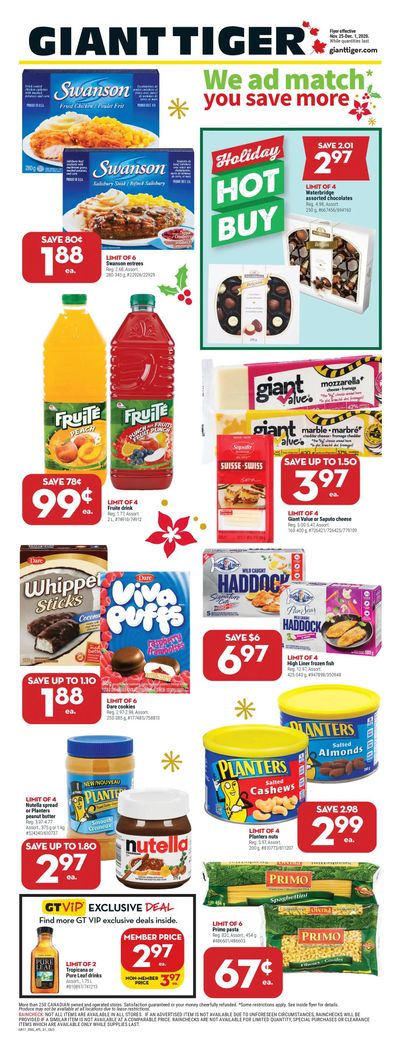 Giant Tiger (Atlantic) Flyer November 25 to December 1