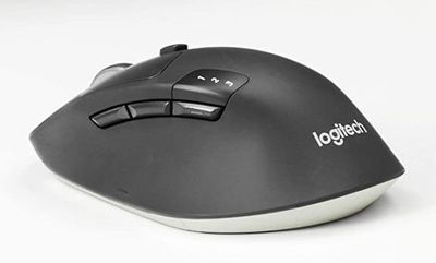 Logitech M720 Wireless Triathlon Mouse with Bluetooth for PC with Hyper-Fast Scrolling and USB Unifying Receiver for Computer and Laptop - Black For $39.99 At Amazon Canada