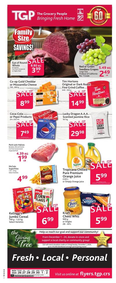 TGP The Grocery People Flyer November 26  to December 2