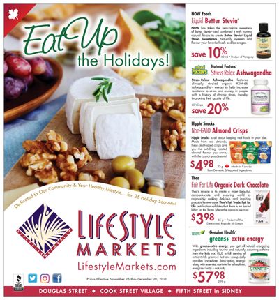 Lifestyle Markets Flyer November 25  to December 20