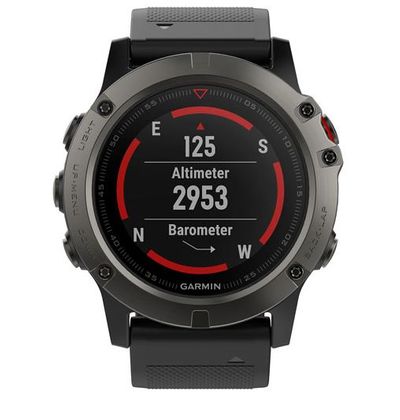 Garmin fenix 5X Sapphire 51mm Multisport GPS Watch with TOPO Canada Preloaded - Large - Slate Grey/Black For $349.99 At Best Buy Canada