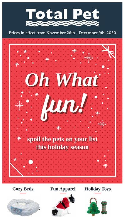 Total Pet Flyer November 26 to December 9