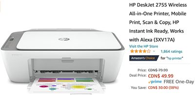 Amazon Canada Black Friday Deals: Save 38% on HP DeskJet Wireless All-in-One Printer + 38% on Reversible Lightweight Stroller + 33% on Instant Pot Pressure Cooker + More HOT Offers
