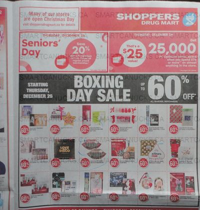 Shoppers Drug Mart Canada: 20x The PC Optimum Points December 20th – 22nd