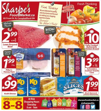 Sharpe's Food Market Flyer November 26 to December 2