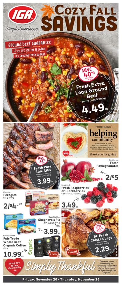 IGA Stores of BC Flyer November 27 to December 3