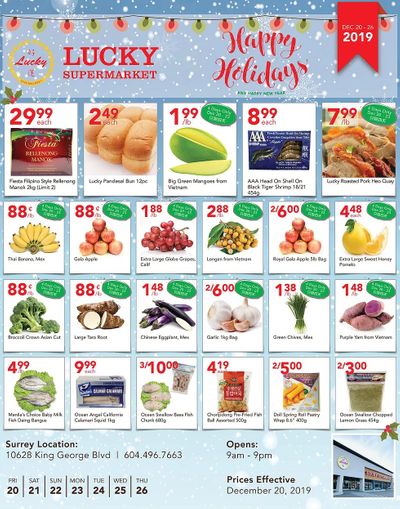 Lucky Supermarket (Surrey) Flyer December 20 to 26