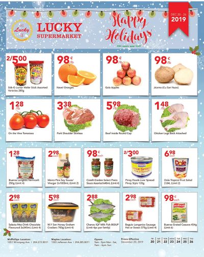 Lucky Supermarket (Winnipeg) Flyer December 20 to 26