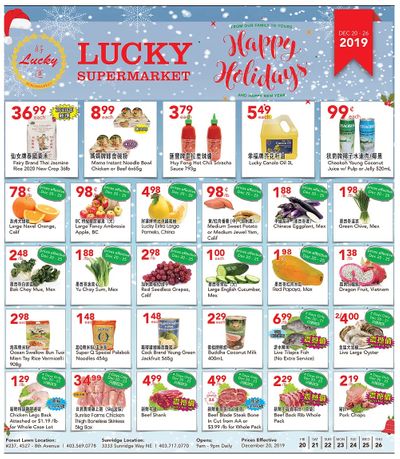 Lucky Supermarket (Calgary) Flyer December 20 to 26
