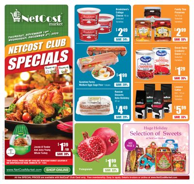 NetCost Thanksgiving Weekly Ad Flyer November 19 to December 2, 2020