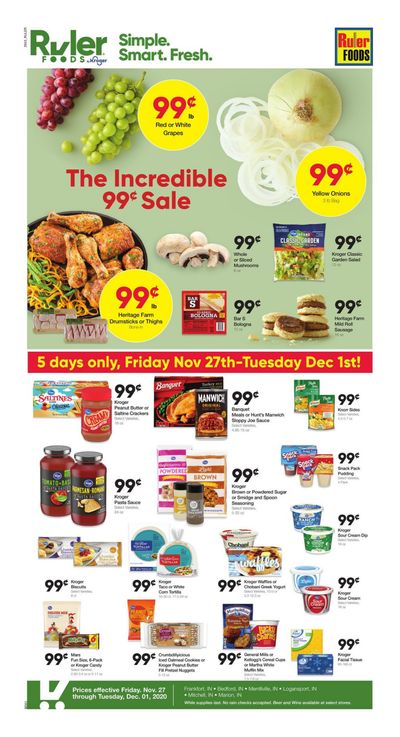 Ruler Foods Thanksgiving Weekly Ad Flyer November 26 to December 2, 2020