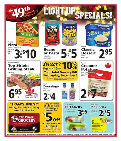 The 49th Parallel Grocery Flyer November 26 to December 2