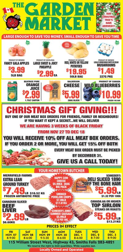 The Garden Market Flyer November 27 to December 3