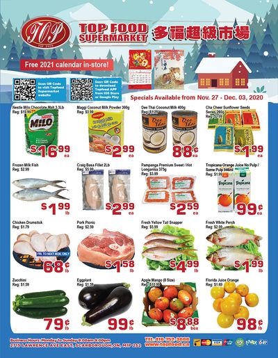 Top Food Supermarket Flyer November 27 to December 3
