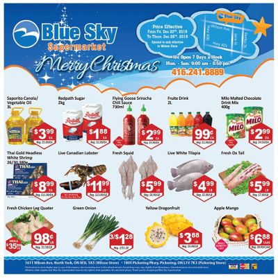 Blue Sky Supermarket (North York) Flyer December 20 to 26