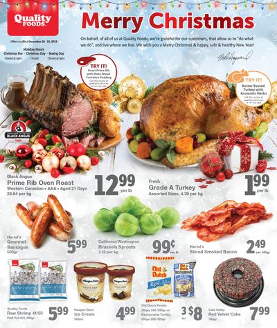 Quality Foods Christmas Specials Flyer December 20 to 24