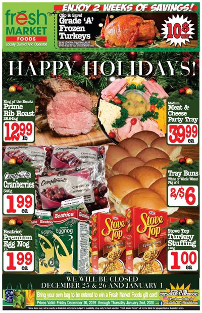 Fresh Market Foods Flyer December 20 to Janaury 2