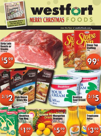 Westfort Foods Flyer December 20 to January 2