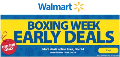 Walmart Canada Boxing Week 2019 Early Deals