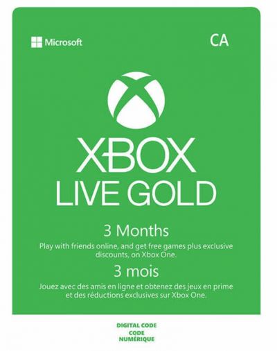 Xbox Live 3-Month Gold Membership for $25.49 + 3 Bonus Months for FREE at Costco