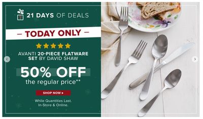 Linen Chest Canada Sale: Save 50% Off Flatware Set + Up to 70% Off Christmas Sale + More