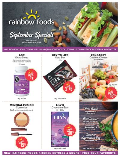 Rainbow Foods Flyer September 1 to 30