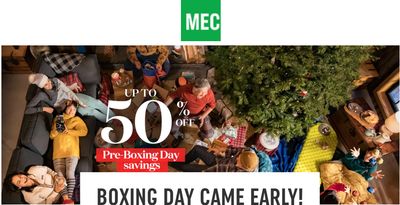 MEC Pre Boxing Day Sale: Save up to 50% off