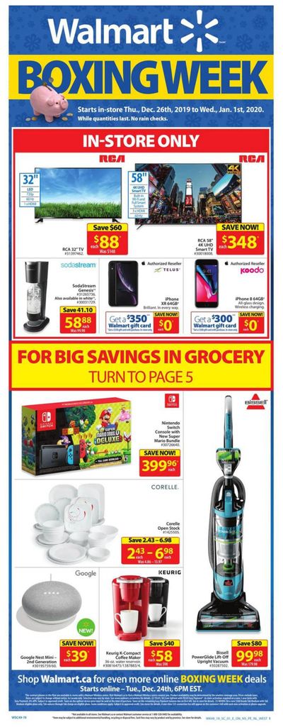 Walmart Supercentre (ON) 2019 Boxing Week Flyer December 26 to January 1