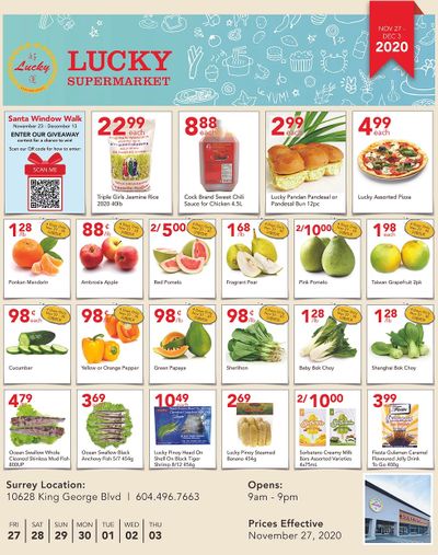 Lucky Supermarket (Surrey) Flyer November 27 to December 3