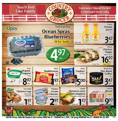 Country Grocer Flyer November 27 to December 3