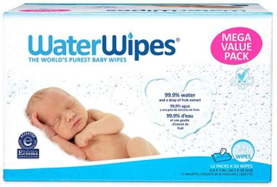 WaterWipes Sensitive Baby Wipes, 12 Packs of 60 Count On Sale for $ 39.97 at Amazon Canada