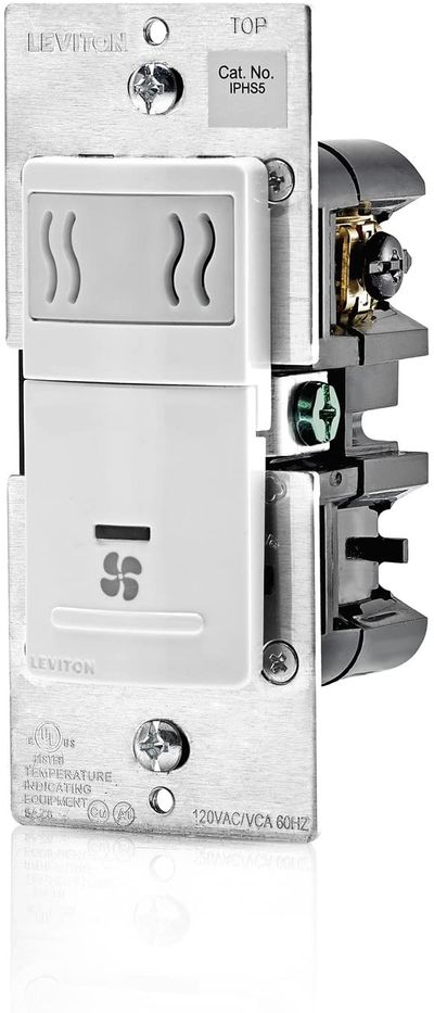 Leviton  Decora in-Wall Humidity Sensor & Fan Control, 3A, Single Pole, White On Sale for $ 30.38 at Amazon Canada