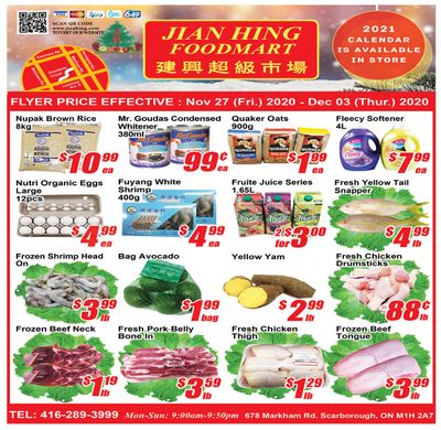 Jian Hing Foodmart (Scarborough) Flyer November 27 to December 3