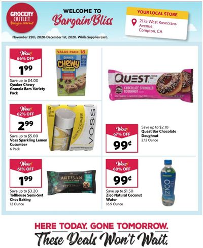 Grocery Outlet Weekly Ad Flyer November 25 to December 1
