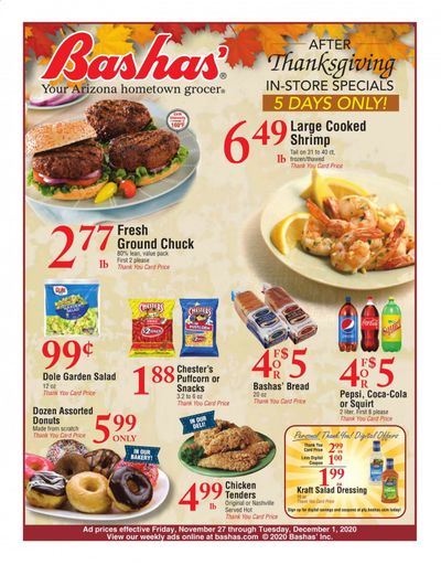 Bashas' (AZ) Weekly Ad Flyer November 27 to December 1