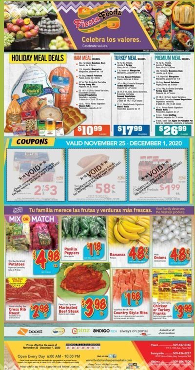 Fiesta Foods SuperMarkets Weekly Ad Flyer November 25 to December 1