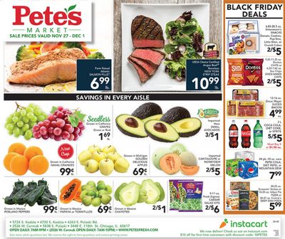 Pete's Fresh Market (IL) Weekly Ad Flyer November 27 to December 1