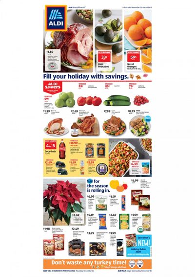 ALDI Weekly Ad Flyer November 25 to December 1