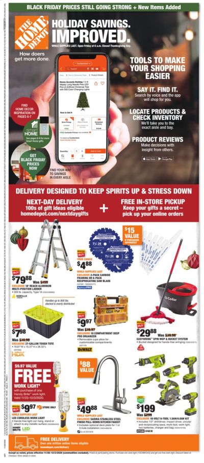 The Home Depot Weekly Ad Flyer November 26 to December 2