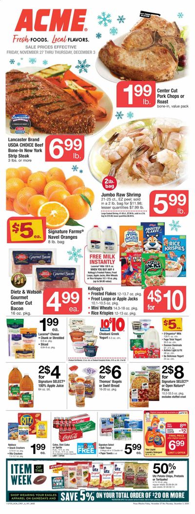 ACME Weekly Ad Flyer November 27 to December 3